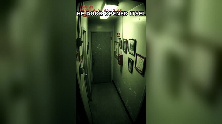 Security camera caught this at 2:14 AM. The hallway was empty. #shorts