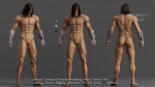 【CG】一年半干了啥，个人自制《进击的巨人》短片幕后全展示