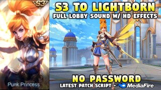 Fanny S3 To Lightborn Skin Script No Password | Fanny Lightborn Ranger Skin Script | Mobile Legends