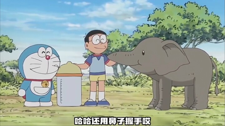 看别人都有宠物的大雄，也想拥有一个属于自己的！
