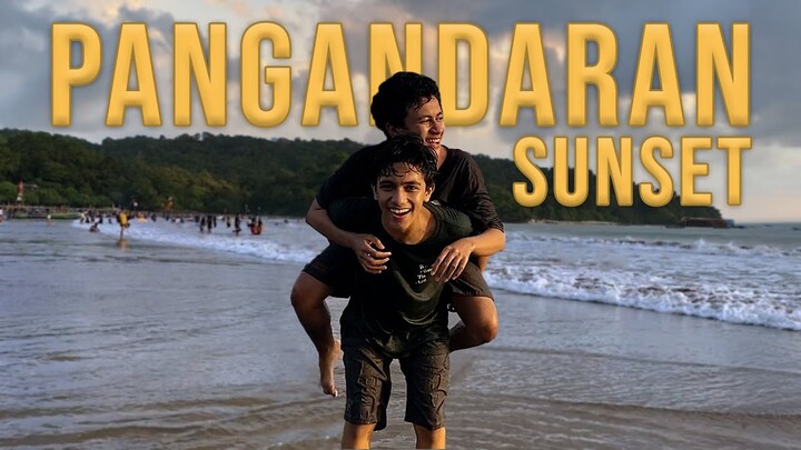 Keren Banget Sunset Di Pantai Pangandaran!! | #VacationTime