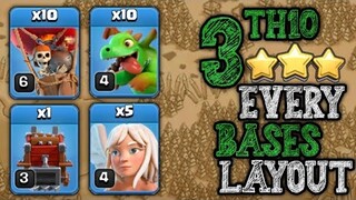 INSANE TH10 STRATEGY ATTACK | QC 10 BABY DRAGS + 10 BALLOONS ATTACK | CLASH OF CLANS