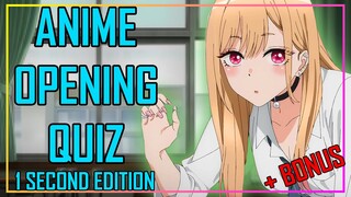 GUESS THE ANIME OPENING QUIZ - 1 SECOND EDITION - 40 SONGS + BONUS ROUNDS