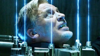 男人的脑袋瞬间就被激光贯穿