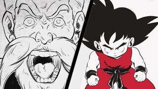 Master Roshi VS Goku - Lightning Flash Surprise Attack (fan animation)