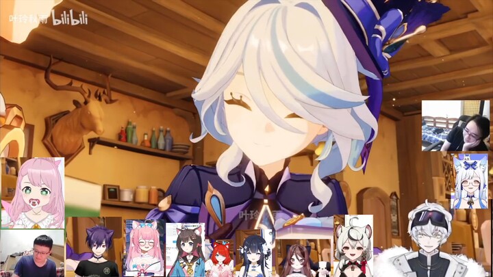 [Genshin Impact / Celestial Grand Choir] Creators watch Ye, Lingqiu, Yuyu, and Fufu in a fan-made vi
