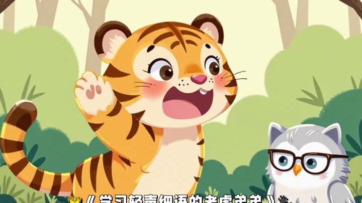 🐯《学习轻声细语的老虎弟弟》🐾