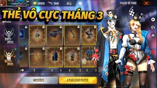 Review Thẻ Vô Cực Mới - Thẻ Vô Cực Tháng 3 Free Fire Những Gói Đồ Cực Đẹp Và Ngầu | TVC Tháng 3