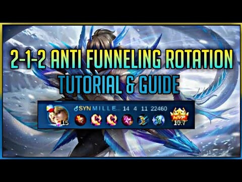 2-1-2 Strategy Anti Funneling (1-3-1) Tutorial & Guide (GAMEPLAY) ~ MLBB