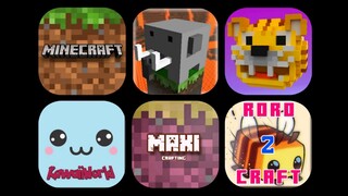 Minecraft VS KawaiiWorld VS Craftsman VS Maxicraft VS World Of Craftsman VS Roro Craft 2