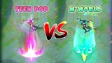 Wan wan M-World Skin VS Teen Pop Starlight Skin | MLBB Comparison