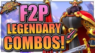 F2P Pairs without max Legendary Commanders in Rise of Kingdoms [Save sculptures with these combos]