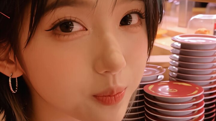 Xiao Bei si penikmat makanan yang imut
