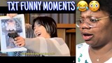 HOW TO BE FUNNY FT. TXT(FUNNY MOMENTS) Reaction