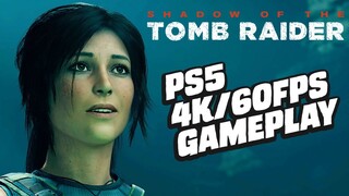 16 Minutes Of Shadow Of The Tomb Raider PS5 Enhanced Gameplay (4K/60FPS)
