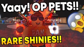 😱 I Opened Very Rare Shiny Pets In Saber Simulator Roblox