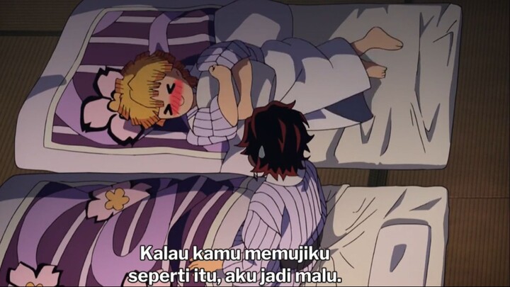 #KompetisiKreasi Unggahan3 Momen Kocak Demon Slayer Part 6 - Zenitsu malu-malu