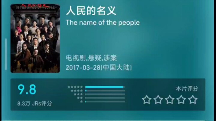 人民的名义剧中人物 虎扑评分