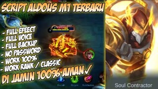 Script Skin Aldous M1 Terbaru Full Efeect No Password Patch Natan  | Mobile Legends