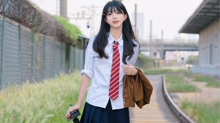 Video behind the scenes pemotretan foto kereta api oleh Kakak Senior Maiyi～