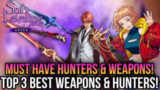 Solo Leveling Arise -Top 3 Best SSR Units & Weapons In The Game! *UPDATED*