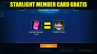 CARA DAPATKAN STARLIGHT MEMBER MLBB GRATIS BULAN MARET!!! REVIEW SKIN STAR KHUFRA Dreadful Clown