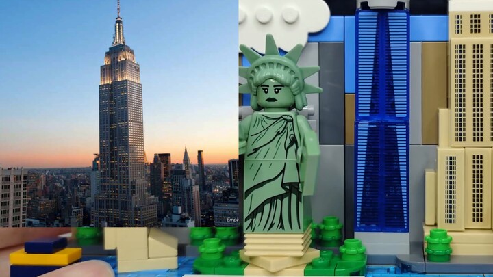 [Soul Water Fishing] LEGO Beijing New York Postcard/Skyline Series Replacement (40519/40654)