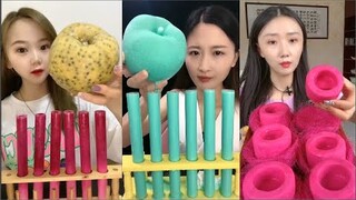 Thánh Ăn Đá Ăn Đá Lạnh Màu Sắc Hình Dạng Bất Thường Thú Vị - ASMR Ice Crunchy Eating sound#198