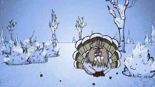 【Animasi/Jangan Kelaparan】Kalkun perlahan-lahan menikmati buah beri yang Anda tanam