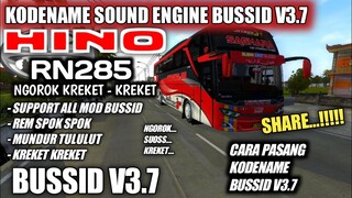 SHARE KODENAME SOUND ENGINE HINO RN285 NGOROK BUSSID V3.7‼️BUS SIMULATOR INDONESIA