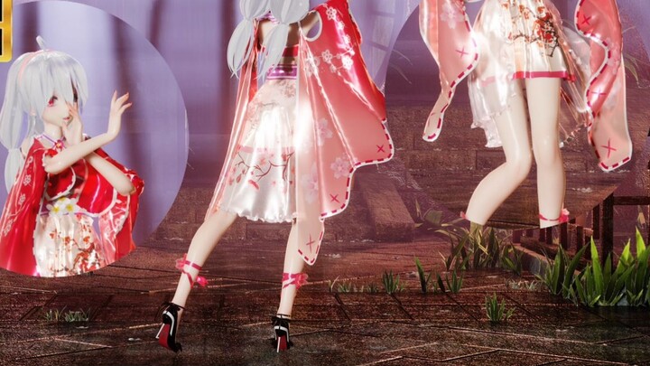 [Ultra-wide screen/4K60FPS/HAKU] Weak double ponytail Chinese style clothing ~ Peach Blossom Smile ~