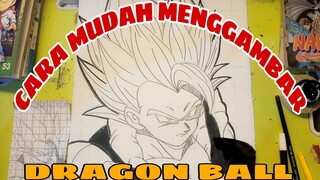 cara mudah menggambar dragon BALL