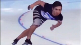 Come on, Xiaoliang, give him a spin on the ice!