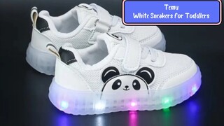 White Low Mesh Sneakers for Toddlers by Temu (Review)