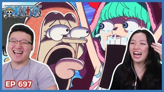 GOD USOPP OBSERVATION HAKI!!!!! LET'S GOOOO 🔥🔥 | One Piece Episode 697 Couples Reaction & Discussion