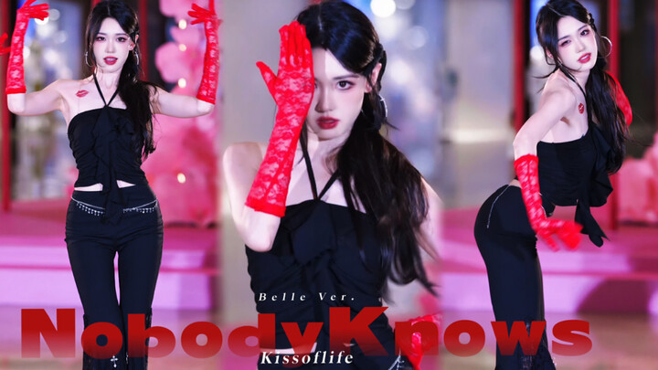 Cẩn thận cô gái đeo găng tay đỏ 🍷🩸｜NobodyKnows—Kissoflife Belle vị｜Biểu diễn đường phố nhảy lại