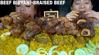 BRAISED BEEF AND BEEF BIRYANI MUKBANG | INDIAN FOOD | MUKBANG PHILIPPINES