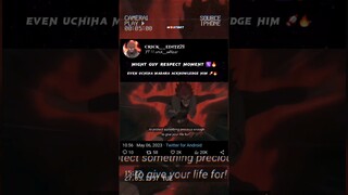 Madara appreciating might guy 🔥 | Naruto respect moments 🔥🐐