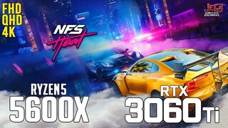 Need for Speed Heat on Ryzen 5 5600x + RTX 3060Ti 1080p, 1440p, 2160p benchmarks!