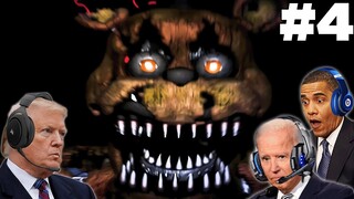 US Presidents Play Five Nights at Freddy's 4 (FNAF 4) Part 4