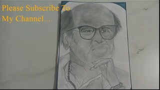 Super Star Rajnikant Pencil Drawing for Beginner _ Videos.