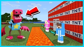 MIPAN & ZUZUZU Buat Rumah Aman Vs Boxy Boo Di Minecraft! KUAT BANGET!