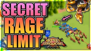 Secret Rage Limit in Rise of Kingdoms [how to avoid wasted rage...]
