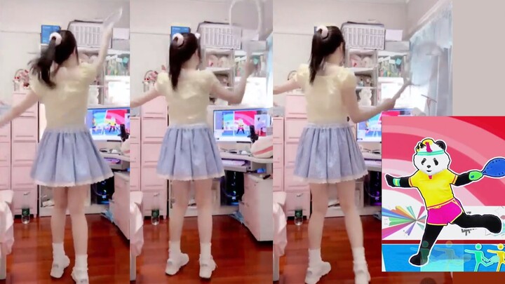 مذيعة تستخدم مضرب البعوض الكهربائي لتقديم رقصة مثيرة