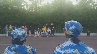A street dance club of a certain university of finance and economics in Anhui performed a military t