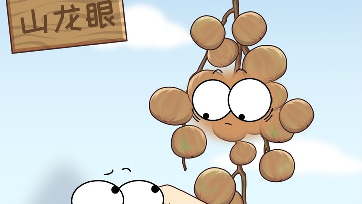 Pernahkah kamu makan buah shanlongyan yang cuma kulitnya aja, tanpa dagingnya?