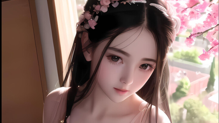 AI Art Sharing: Hyperrealistic Springtime Beauty Girl