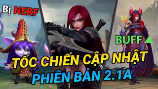 [Tốc Chiến] Chi Tiết Bản Cập Nhật 2.1A - Lulu Bị Neft Thảm, Nhiều AD Được Buff | Yugi Gaming