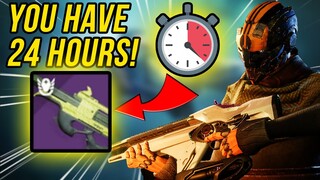 YOU HAVE 24 HOURS TO GET THIS NEW SCOUT RIFLE FROM BANSHEE! (Great PVE Roll)