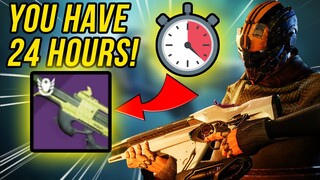 YOU HAVE 24 HOURS TO GET THIS NEW SCOUT RIFLE FROM BANSHEE! (Great PVE Roll)